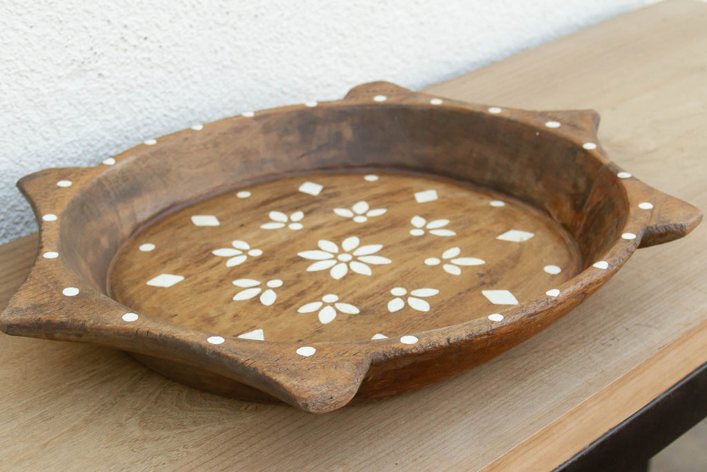 Vintage Inlay Style Painted Bowl (Trade)