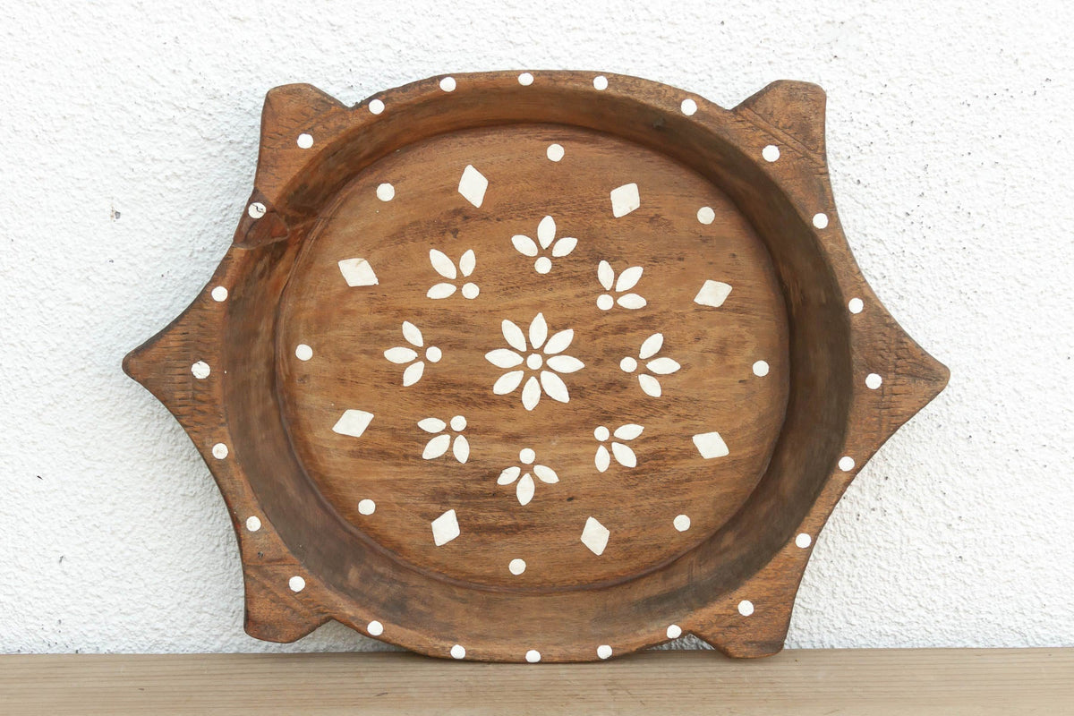 Vintage Inlay Style Painted Bowl (Trade)