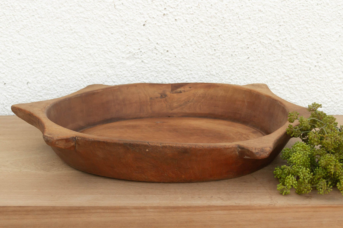 Vintage "Turtle" Shape Wooden Bowl