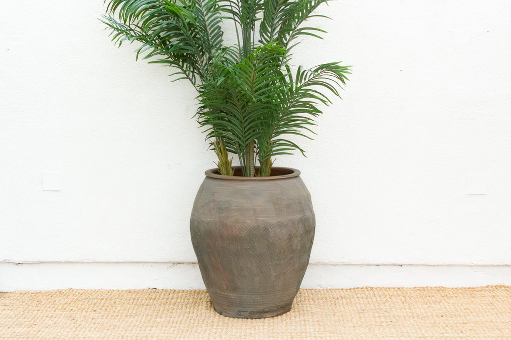 Large Rustic Unglazed Storage Pot