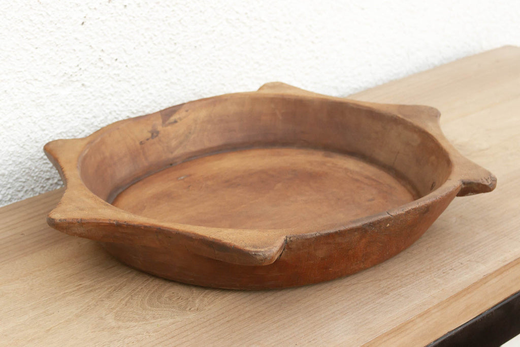 Vintage "Turtle" Shape Wooden Bowl
