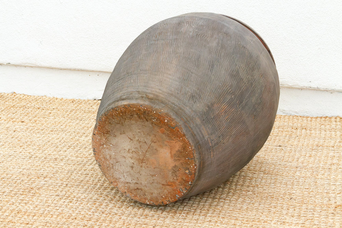 Large Rustic Unglazed Storage Pot