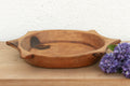 Rustic Hand-Carved Tray with Handles (Trade)