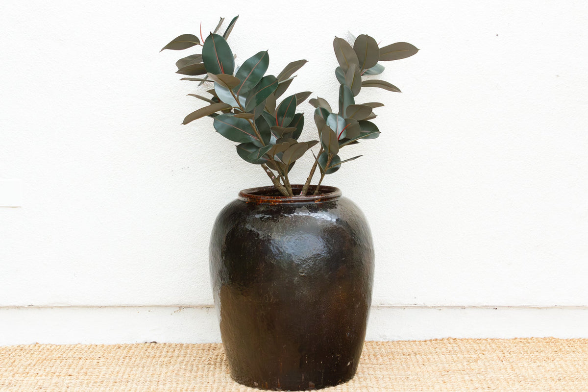 Grand Martaban Storage Pottery Hand Glazed Finish