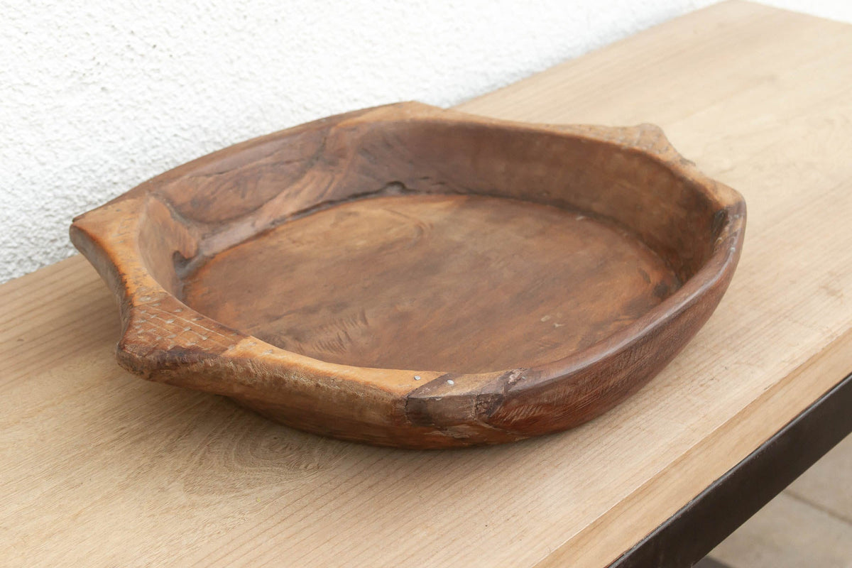 Antique Wabi Sabi Turtle Platter