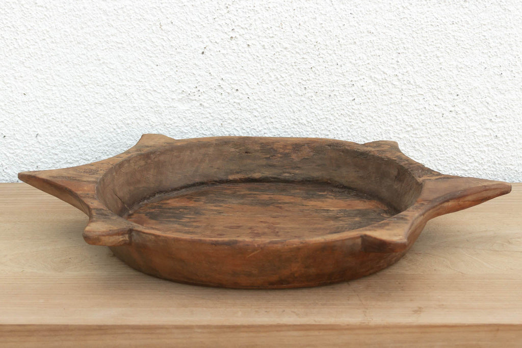 Large Vintage "Turtle" Dough Bowl