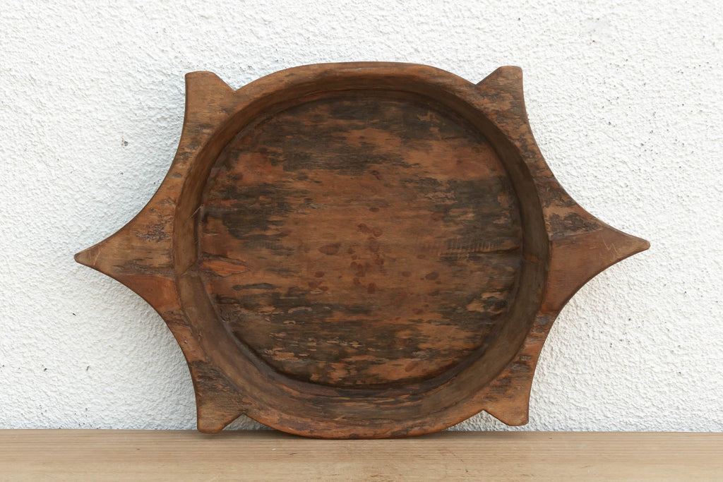 Large Vintage "Turtle" Dough Bowl