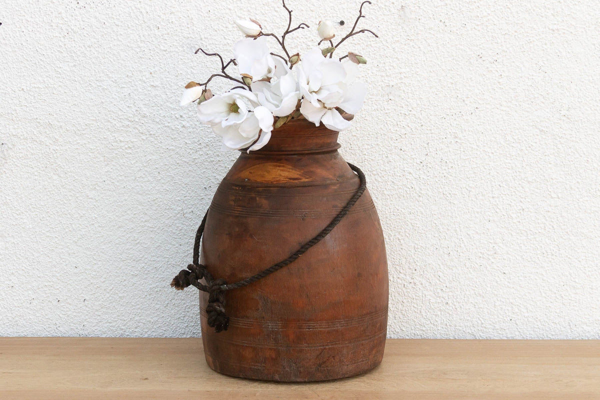 Large Antique Wooden Milk Pot (Trade)