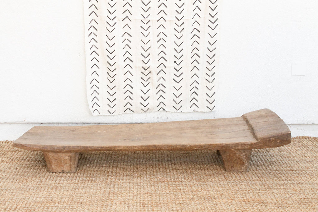 Mande African Senufo Slim Bench