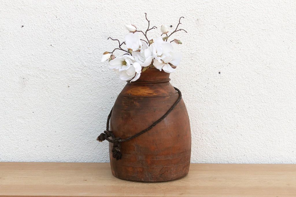 Large Antique Wooden Milk Pot (Trade)