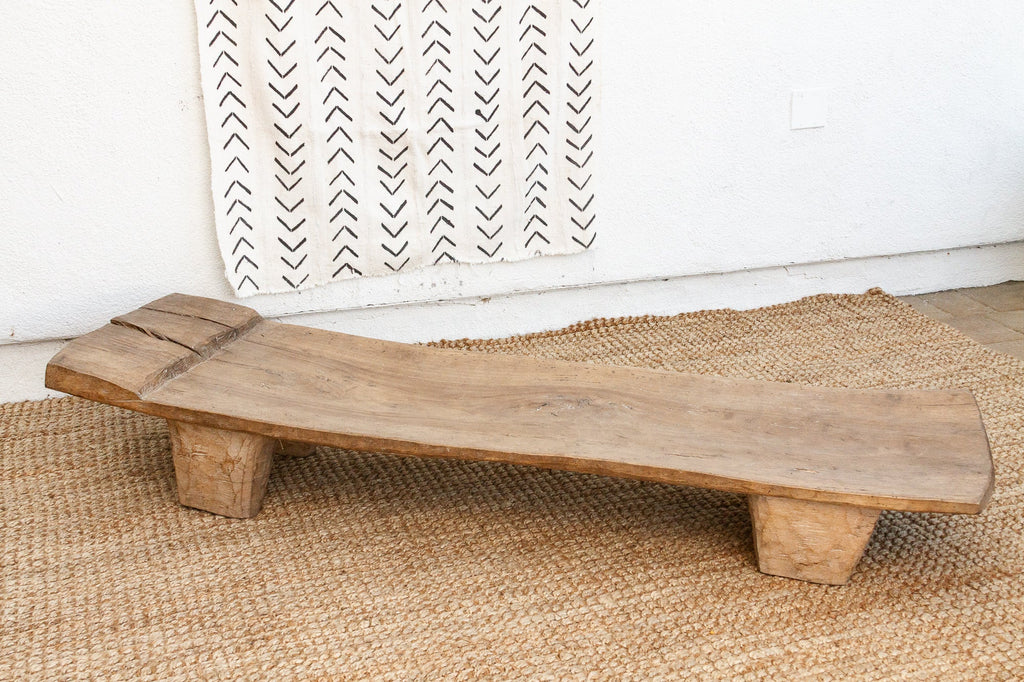 Mande African Senufo Slim Bench