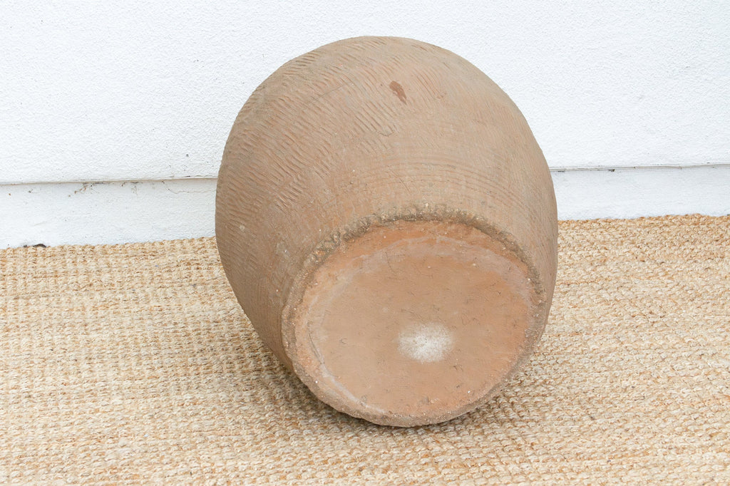 Monumental Textured Asian Storage Vessel