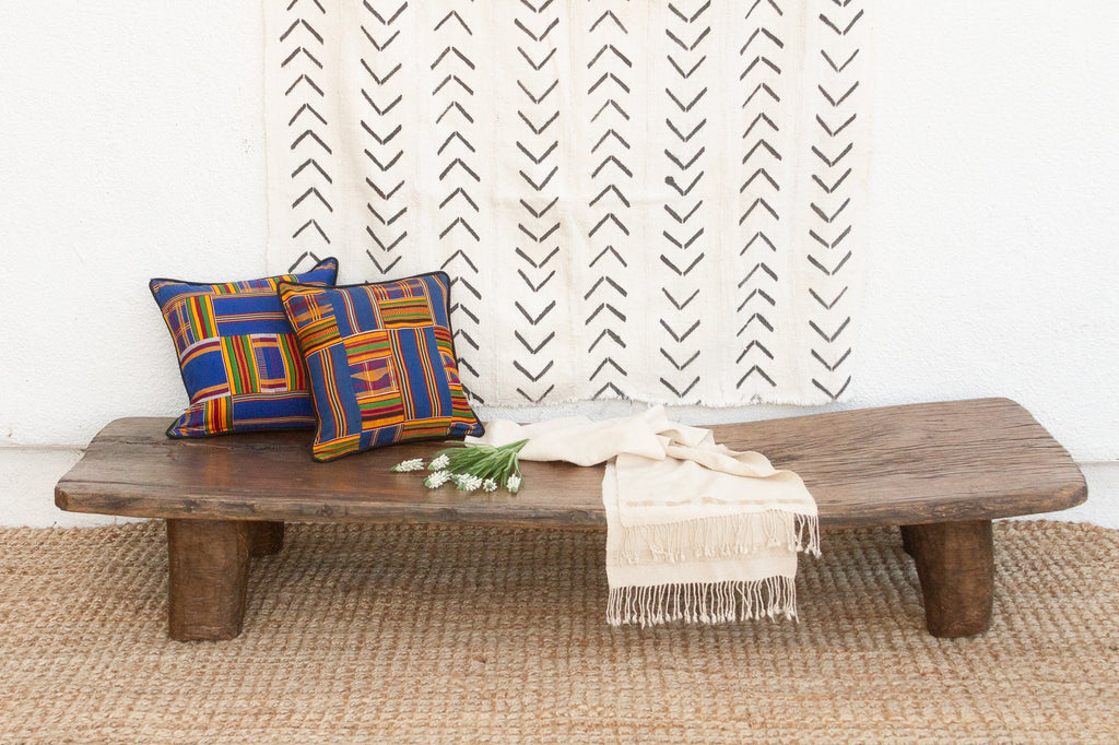 Saika Rustic African Senufo Bench