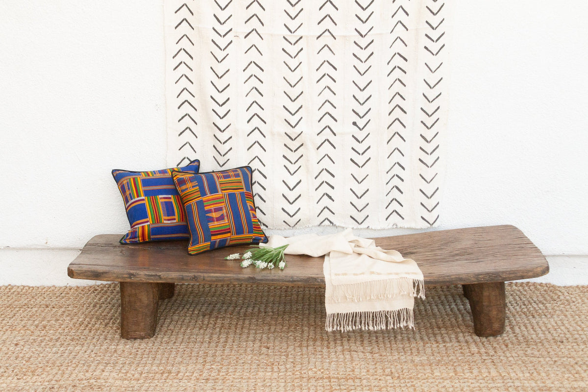 Saika Rustic African Senufo Bench