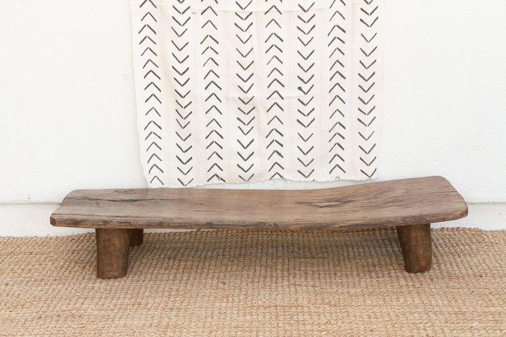 Saika Rustic African Senufo Bench