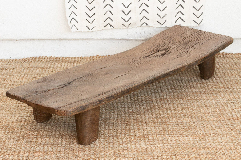 Saika Rustic African Senufo Bench
