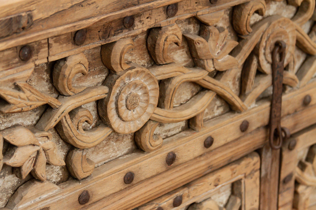 Antique Shanxi Finely Carved Console Table