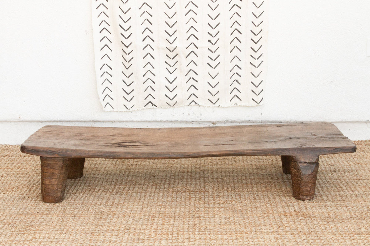 Saika Rustic African Senufo Bench