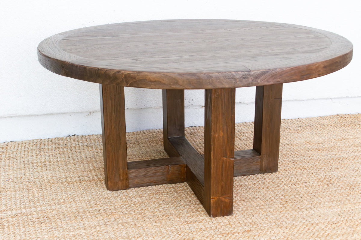 Large 60" DM Rustic Elegant Reclaimed Elm Table