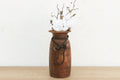 Slim Antique Wooden Milk Pot
