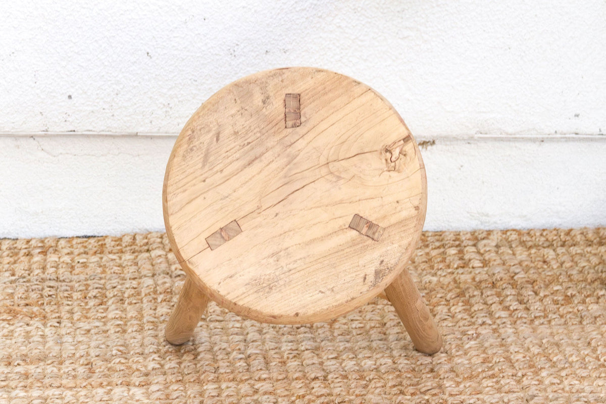 Rustic Minimalist Wooden Stool