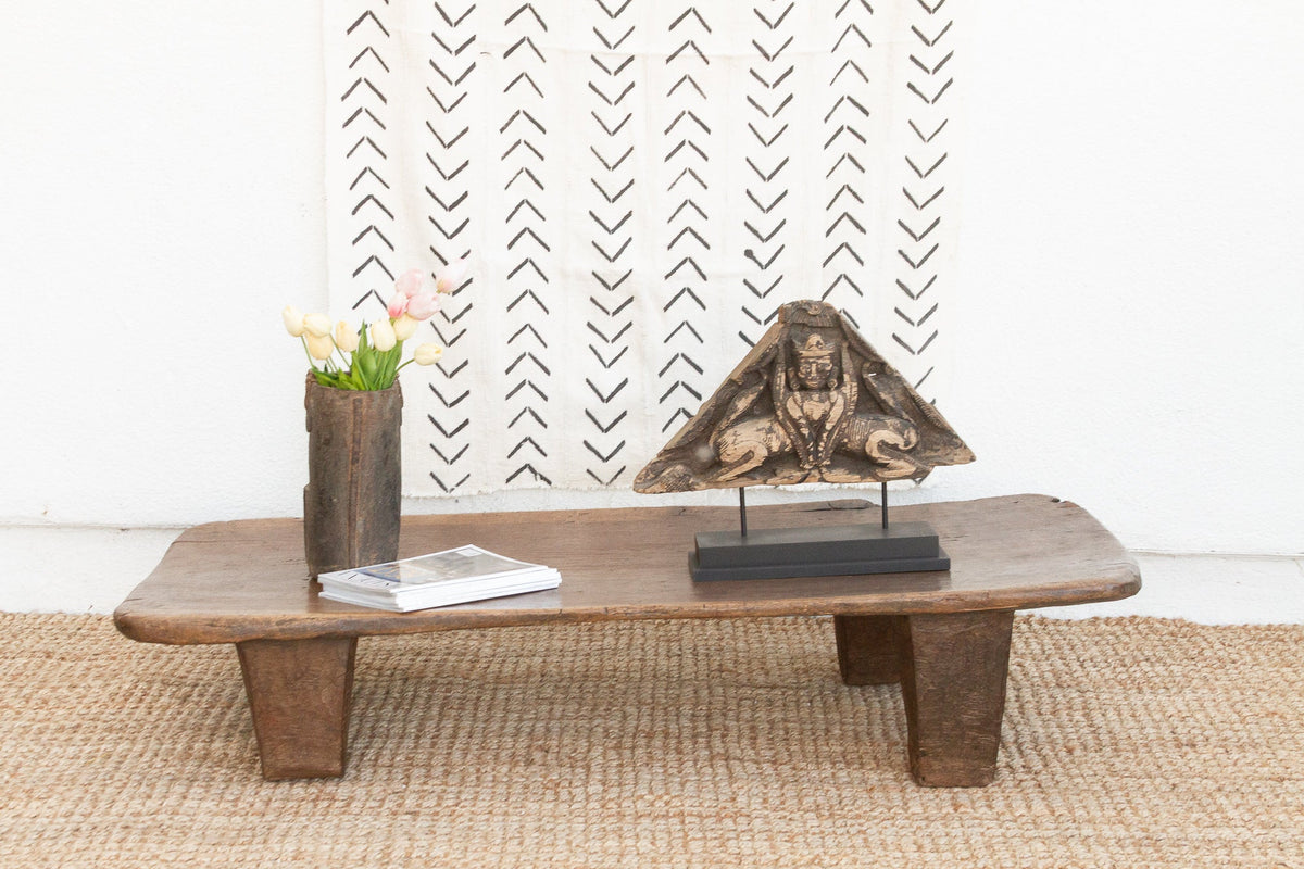 Antique Senufo Kpelie Rustic Bench