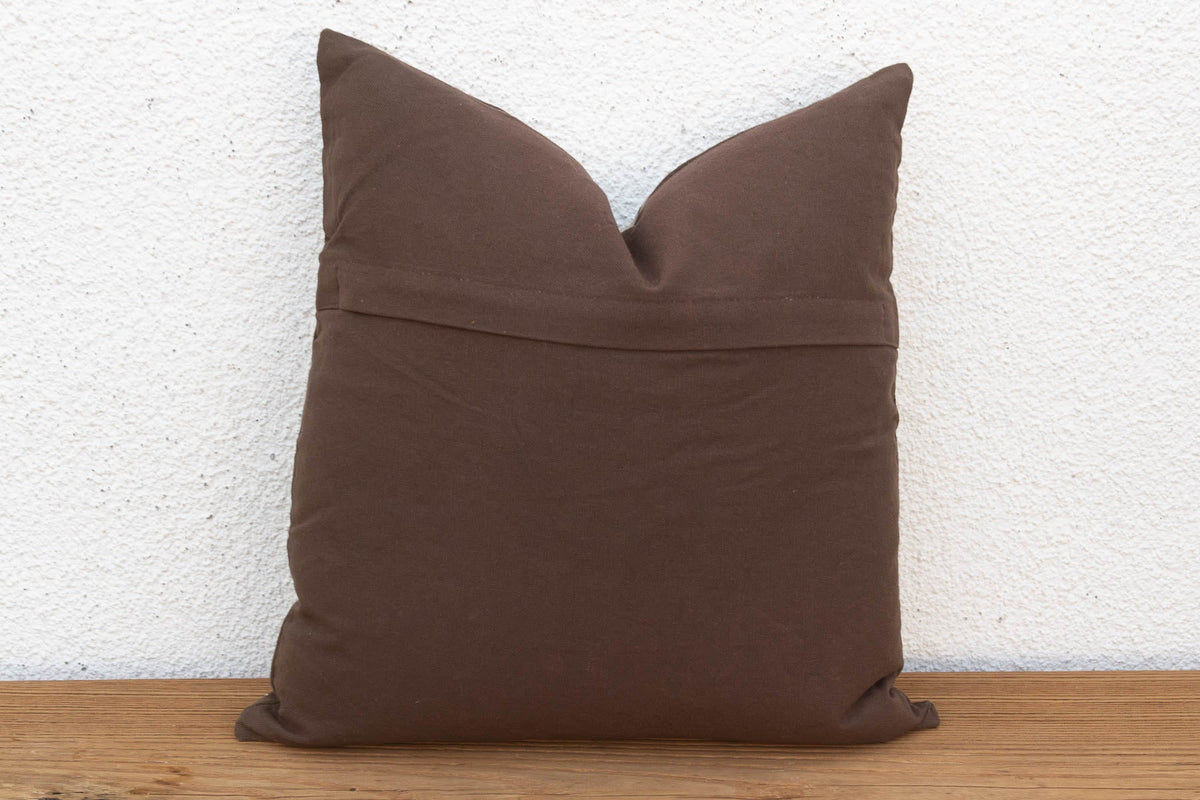 16" sq Embroidered Palmette Suzani Pillow Cover