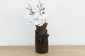 Antique Slim Patinated Wood Jar (Trade)