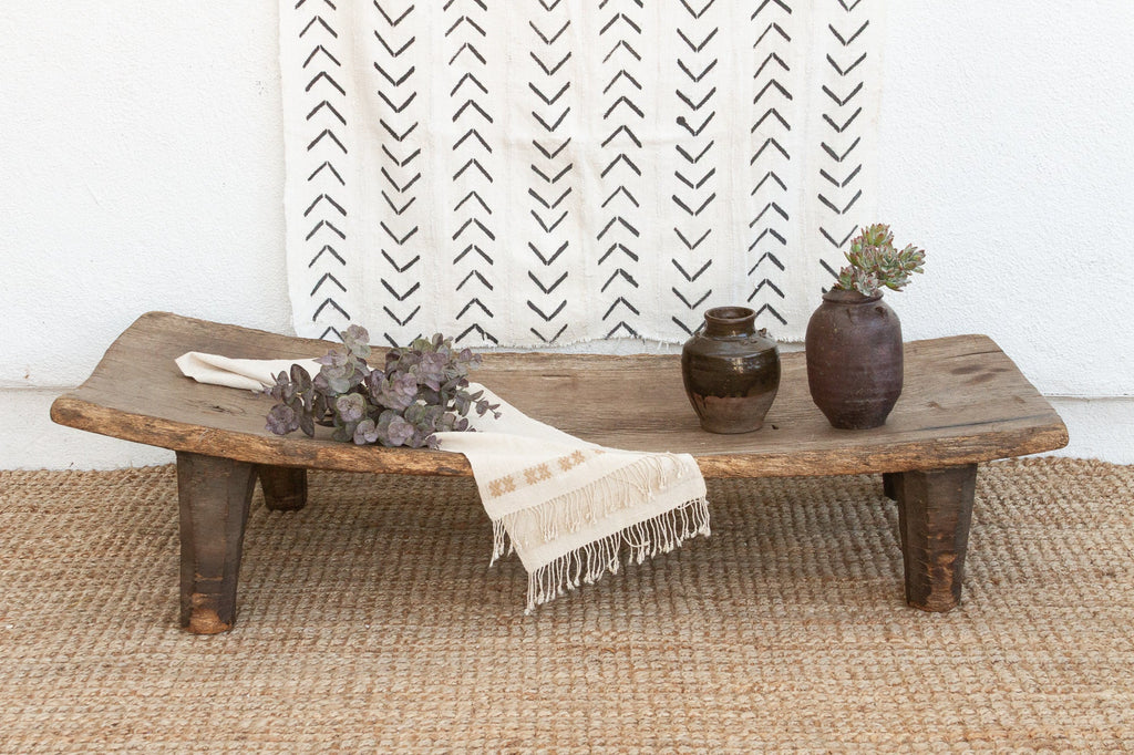 Single Log Antique Senufo Coffee Table