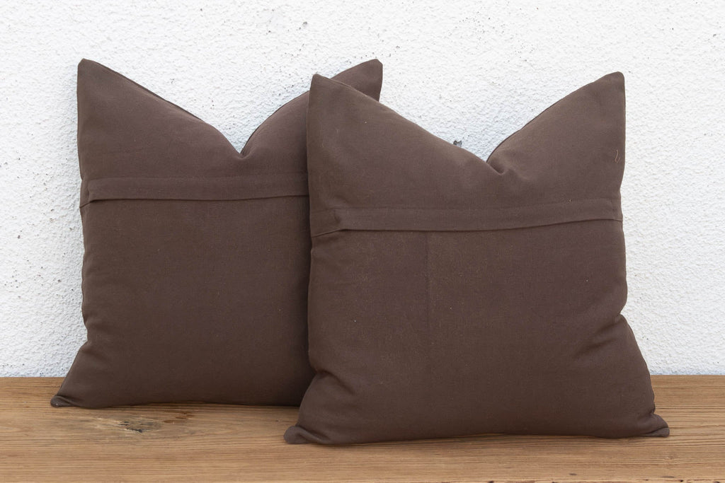 Radiating Floral Suzani Pillow Covers, Pair