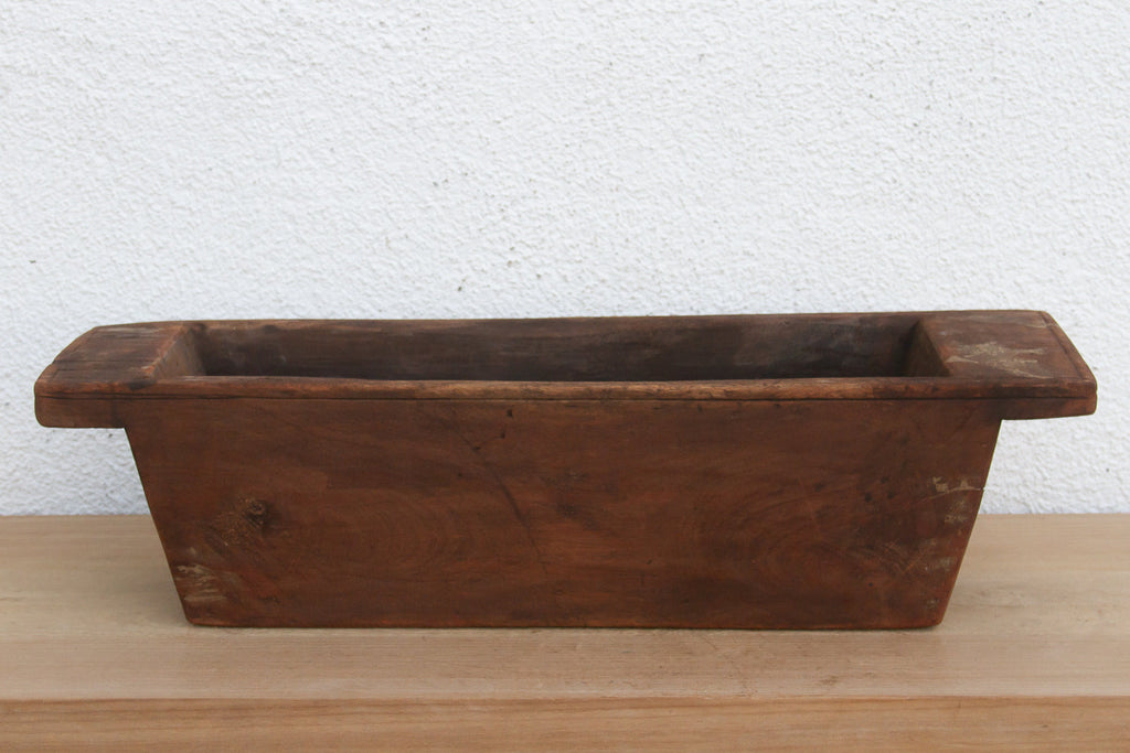 Rustic Farmhouse Handcarved Trough Planter