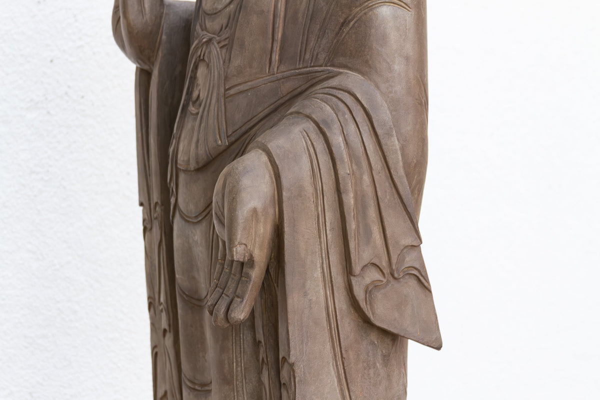 Monumental Stone Buddha w/Peaceful Presence