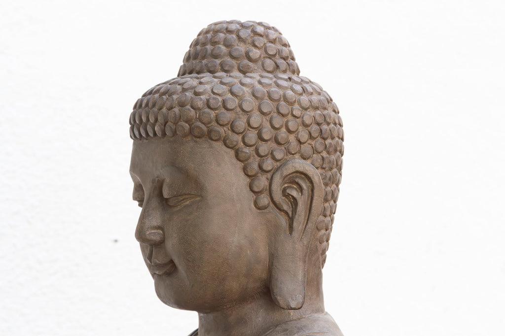 Monumental Stone Buddha w/Peaceful Presence