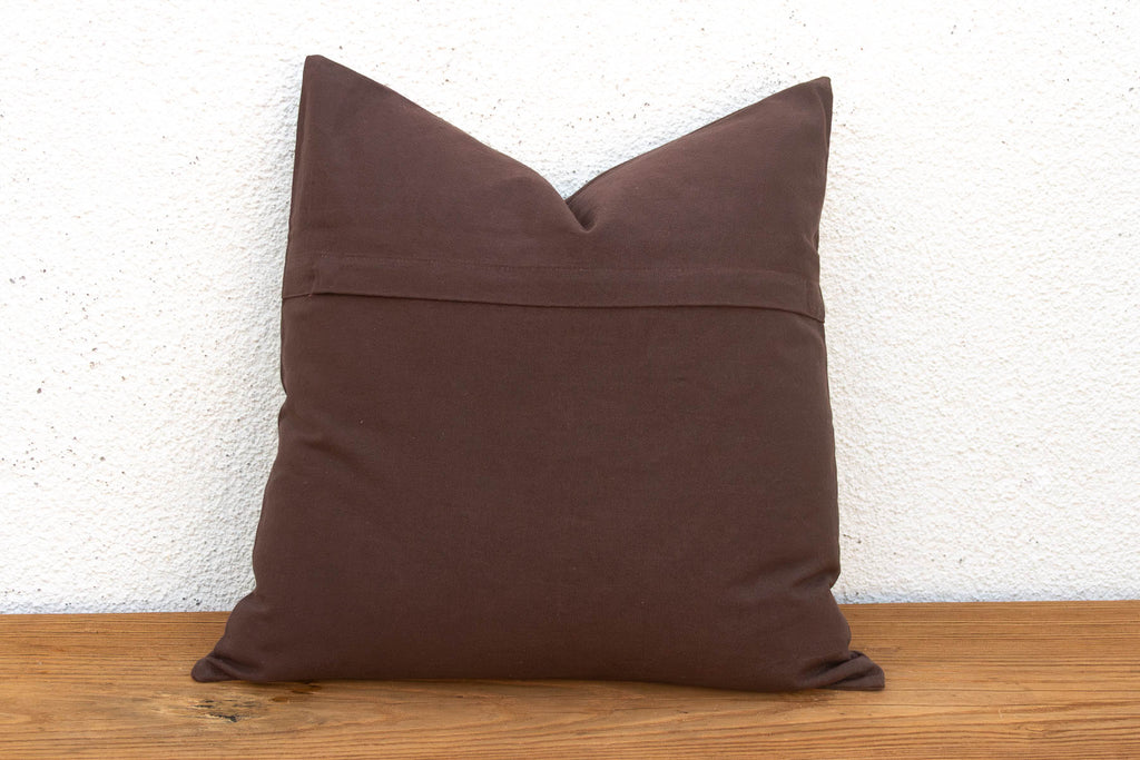 18" Square Orange Flower Suzani Pillow Cover
