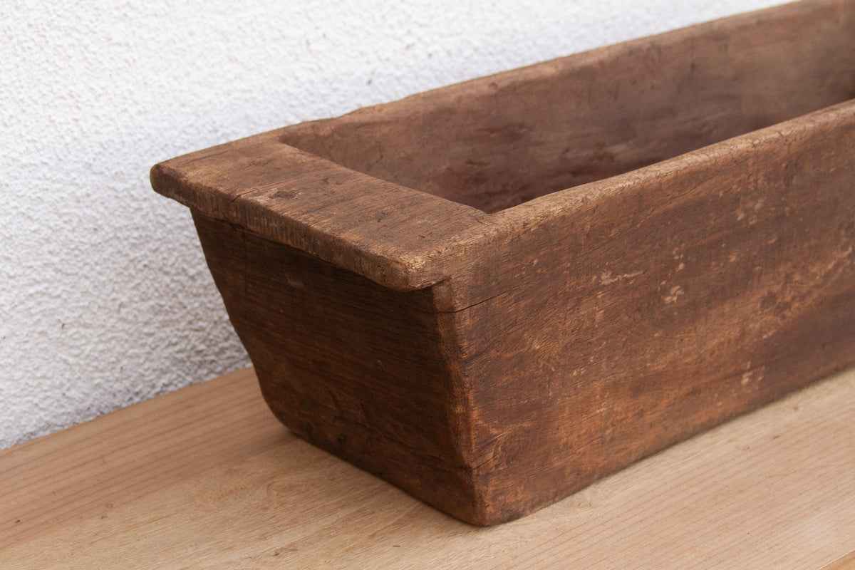 Rustic Solid Wood Trough Planter (Trade)