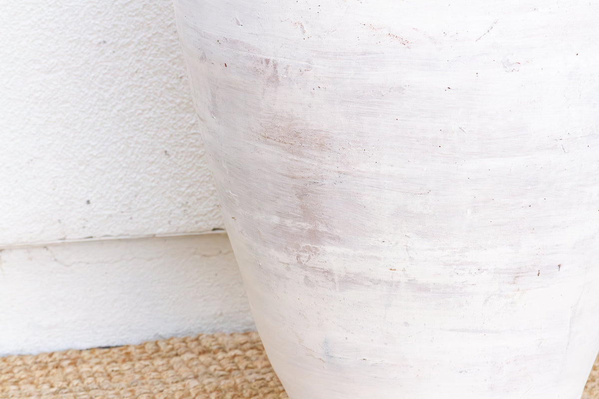 Monumental Coastal Villa Whitewash Planter