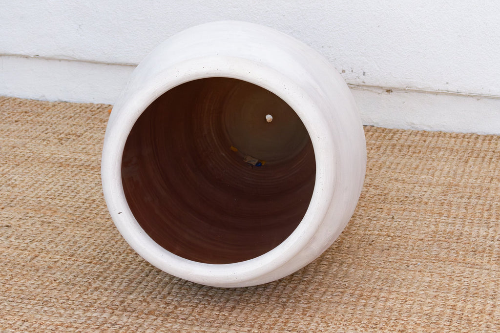 Monumental Coastal Villa Whitewash Planter