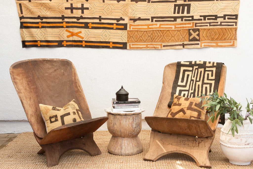 Wide Seat African Outdoor Garden Chair
