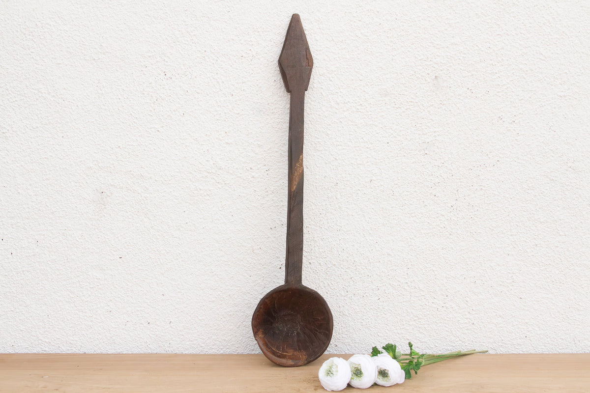 Diamond Shape Handle Primitive Spoon (Trade)