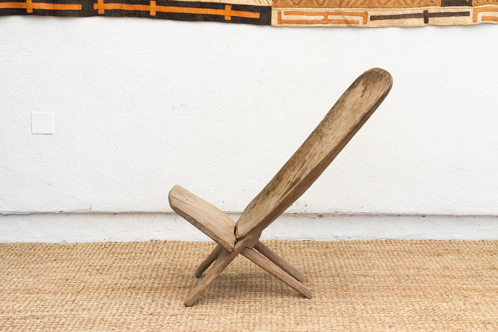 Oxidized Wood African Stargazer Chair