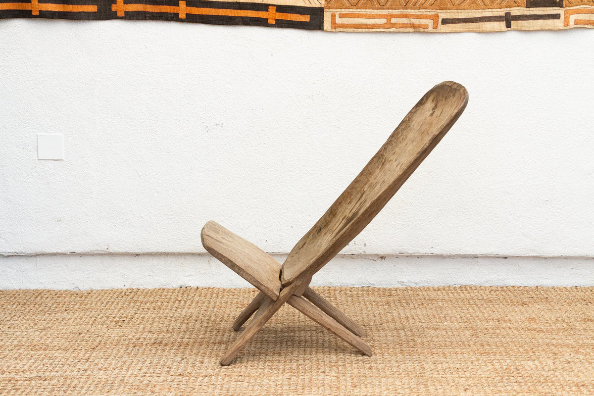 Oxidized Wood African Stargazer Chair