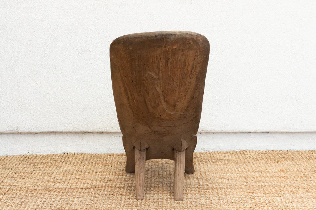 Oxidized Wood African Stargazer Chair