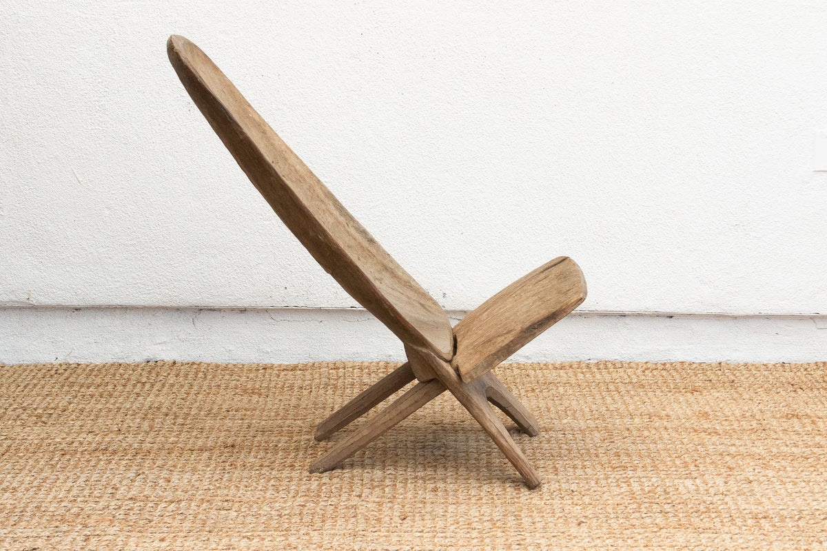 Oxidized Wood African Stargazer Chair