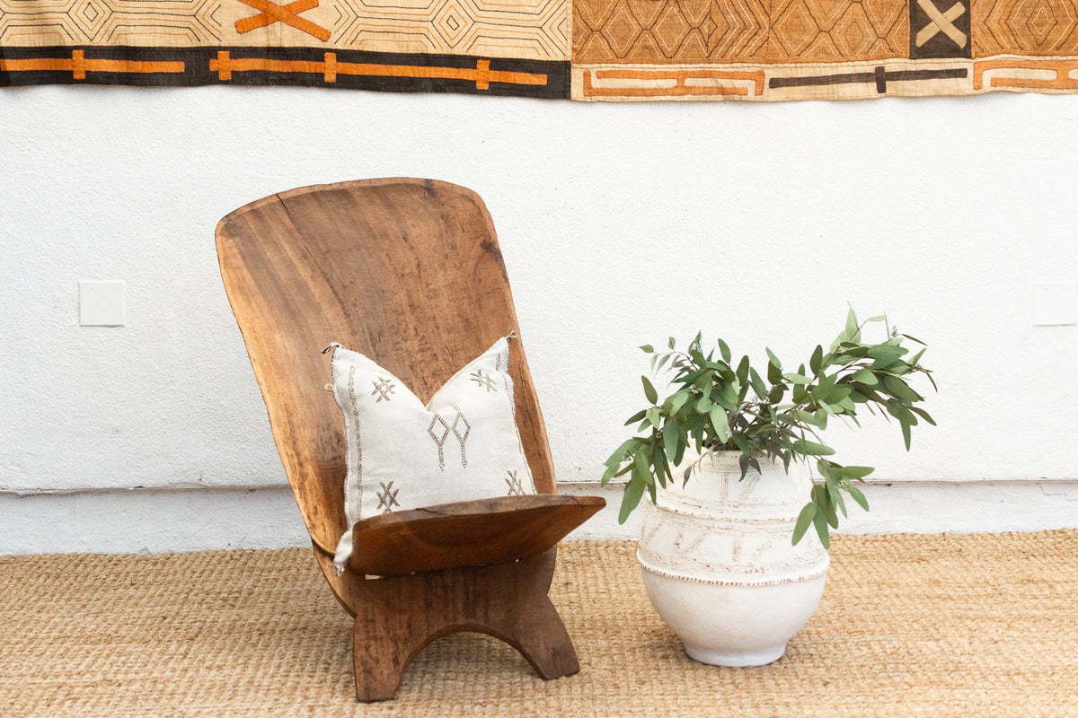 Crocodile Carving African Senufo Chair