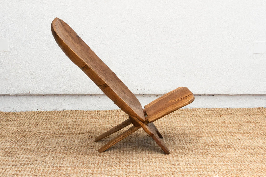 Crocodile Carving African Senufo Chair
