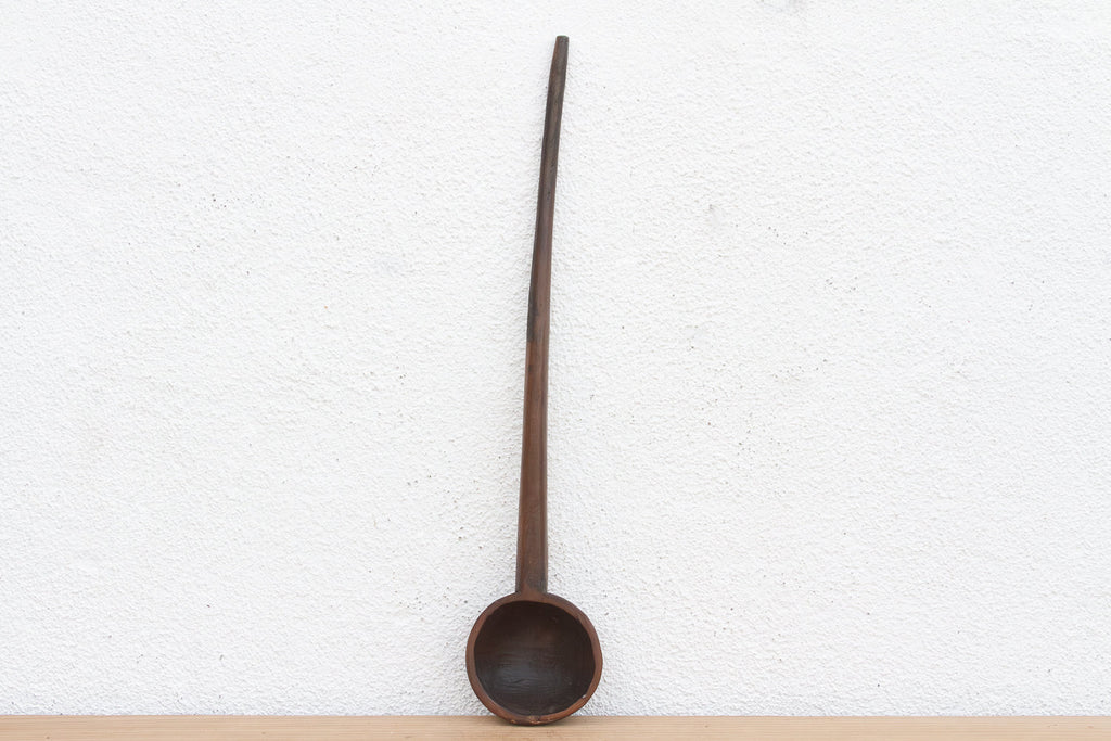 Patinated Dark Brown Long Spoon (Trade)