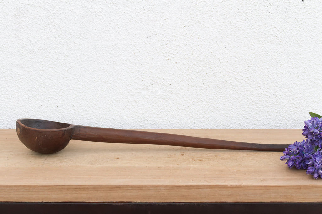 Patinated Dark Brown Long Spoon (Trade)