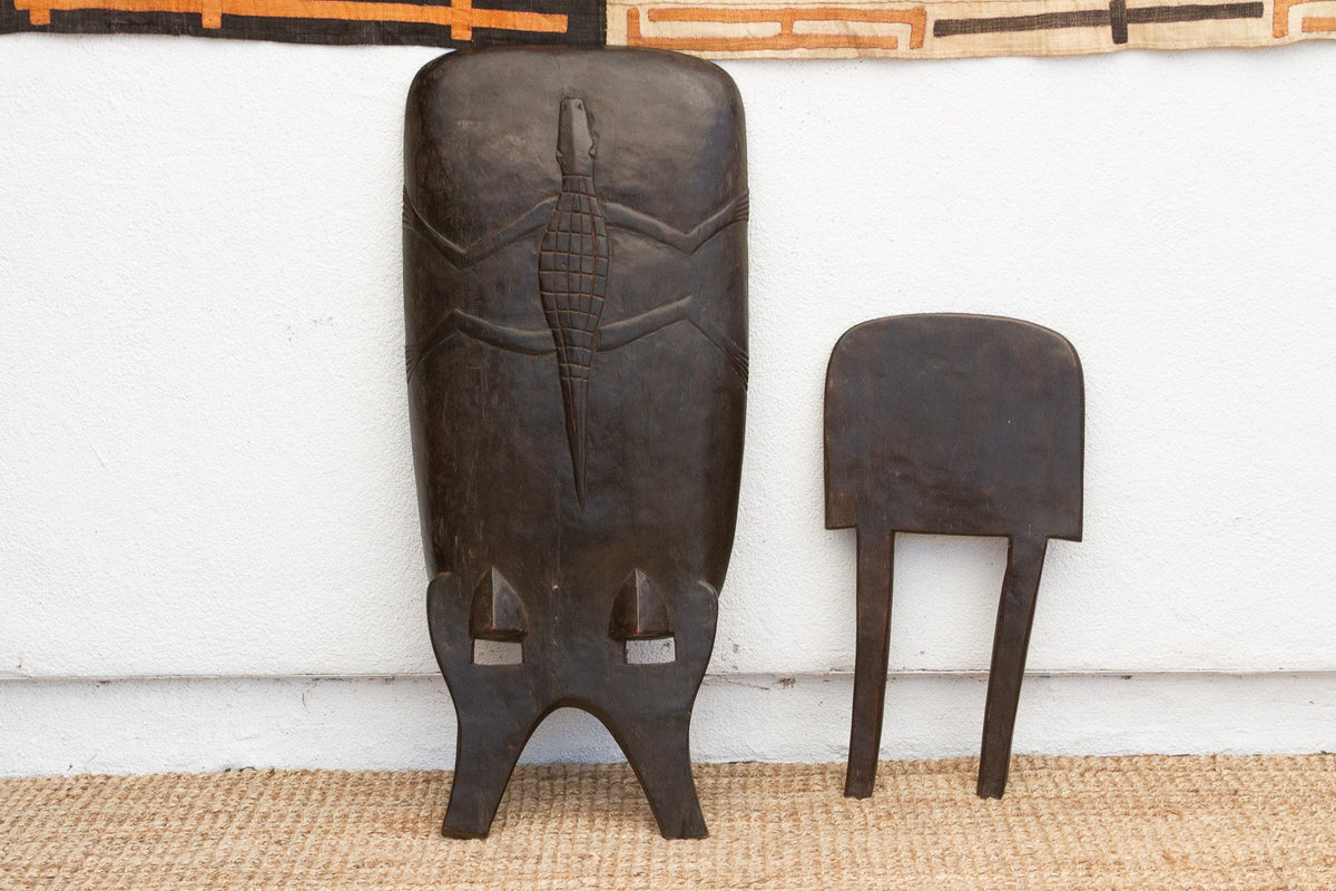 Cacao Brown African Senufo Ceremonial Chair