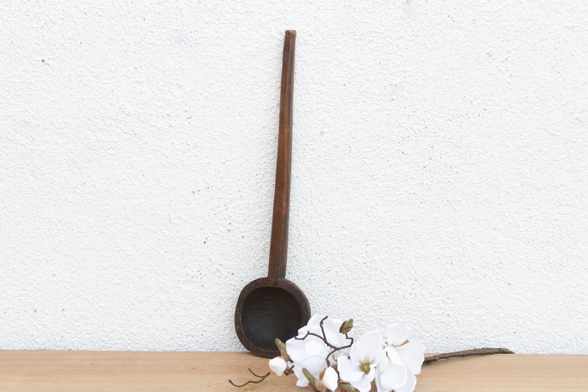 Village Rustic Wood Pot Stirrer (Trade)