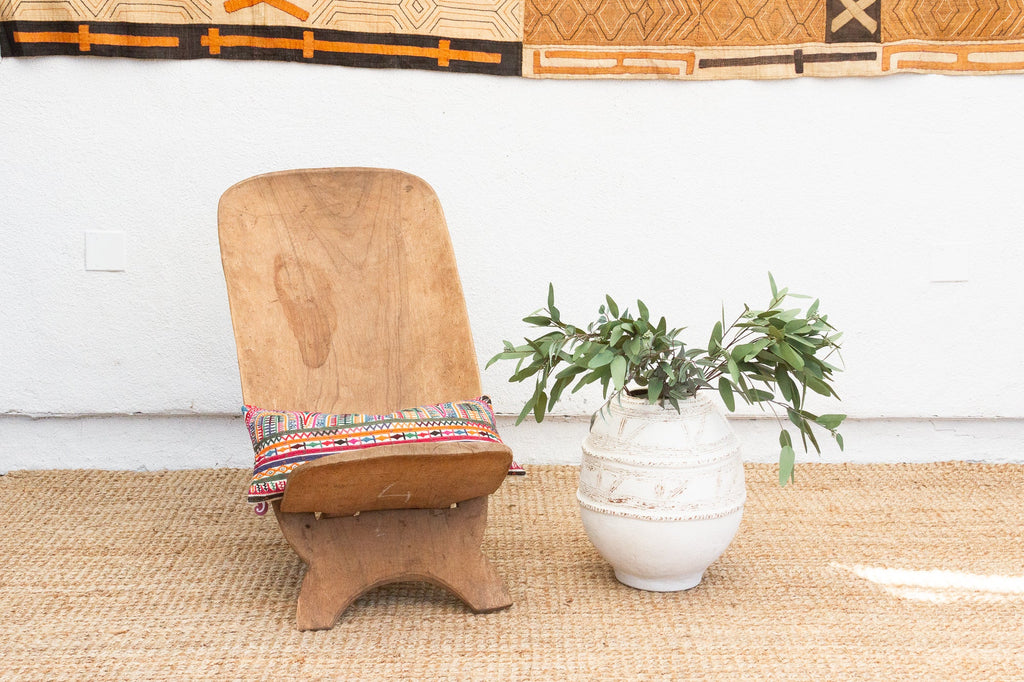 Rustic Outdoor African Kente Folding Chair